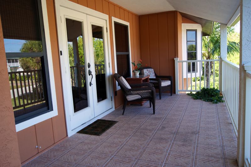 Porch Tile Installation